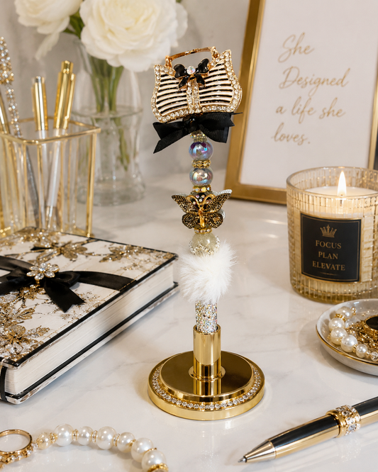 Becoming Fur Butterfly Handbag Luxe Pen