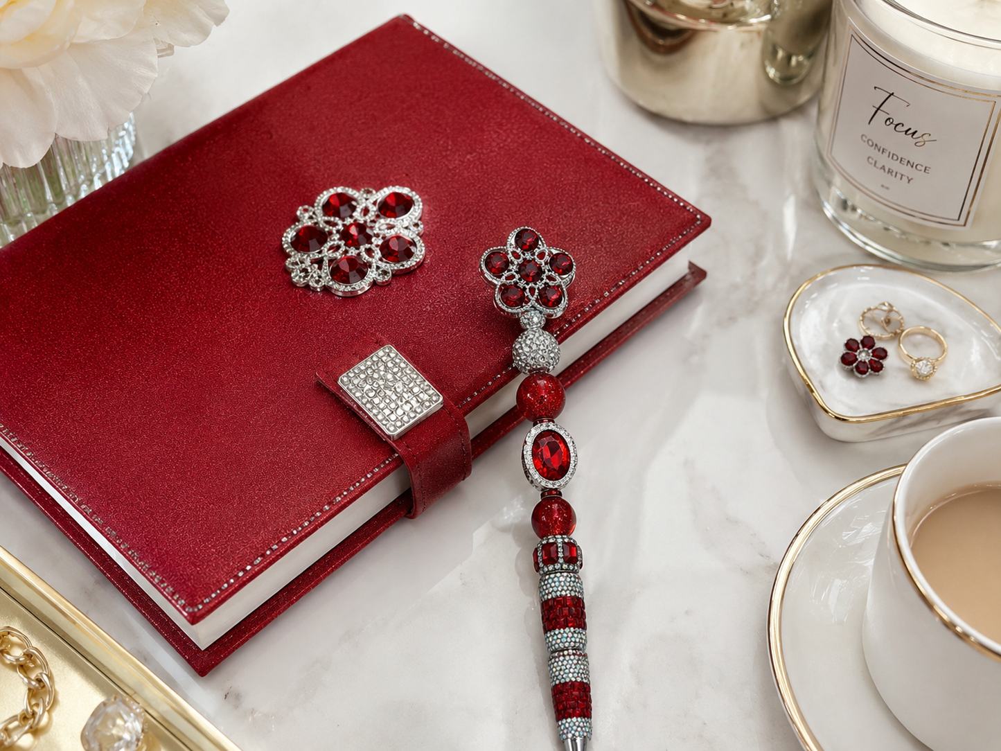Radiant Birthstone Ruby Majesté Pen