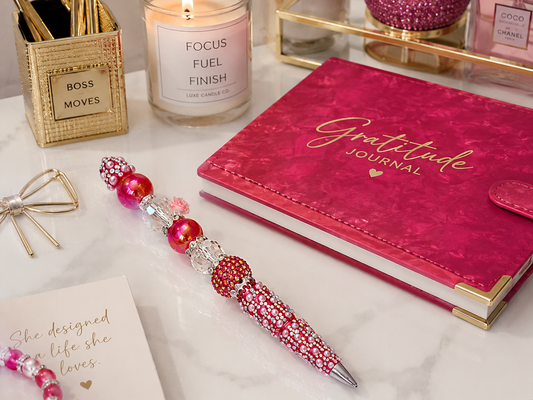 Red Pearl Radiance Statement Pen