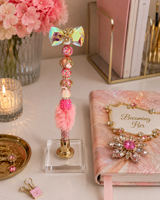 Signature Bow Fuchsia Royale Pen