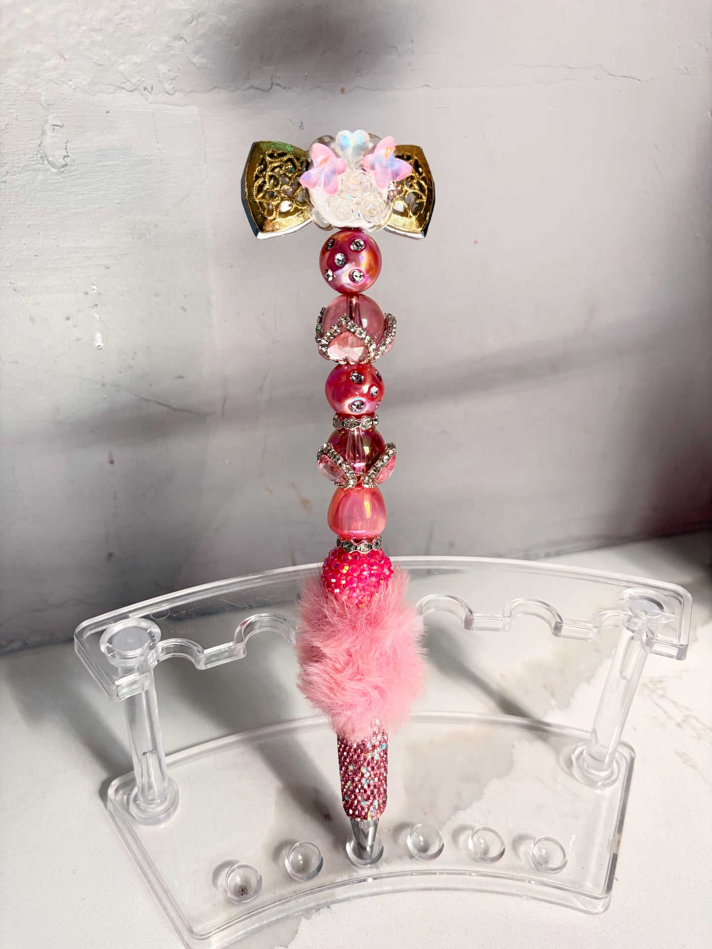 Signature Bow Fuchsia Royale Pen