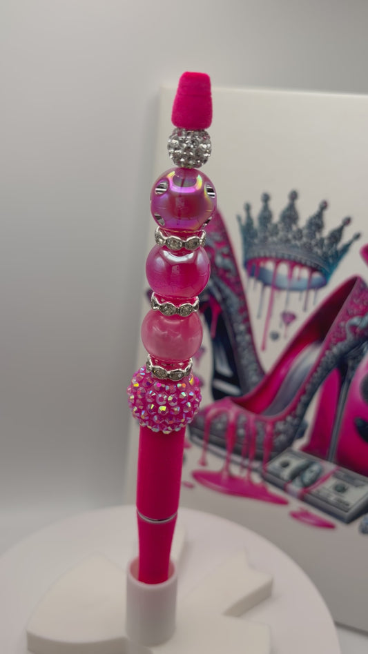 Hot Pink Velvet Allure II Statement Pen